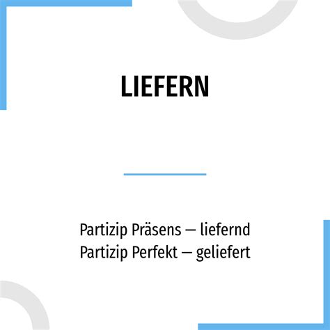 liefert verb.